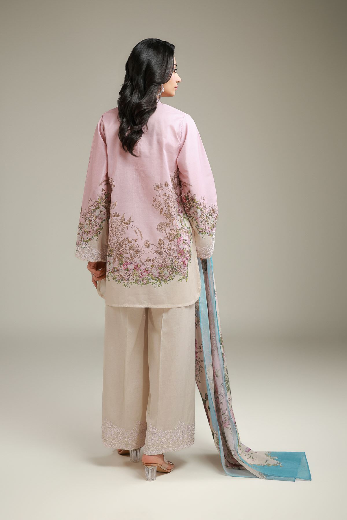Embroidered Lawn 3-Piece Lawn Tailored - T-A33-26-206FH1-VG