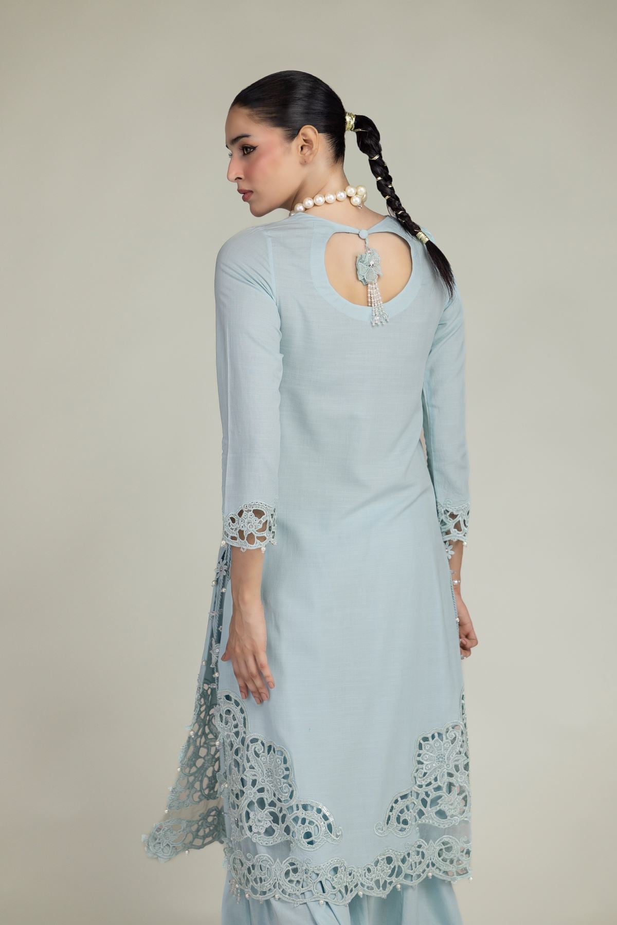 Raw Silk 3-Piece Co-ord Set - 1-26-221-A-G1-VG