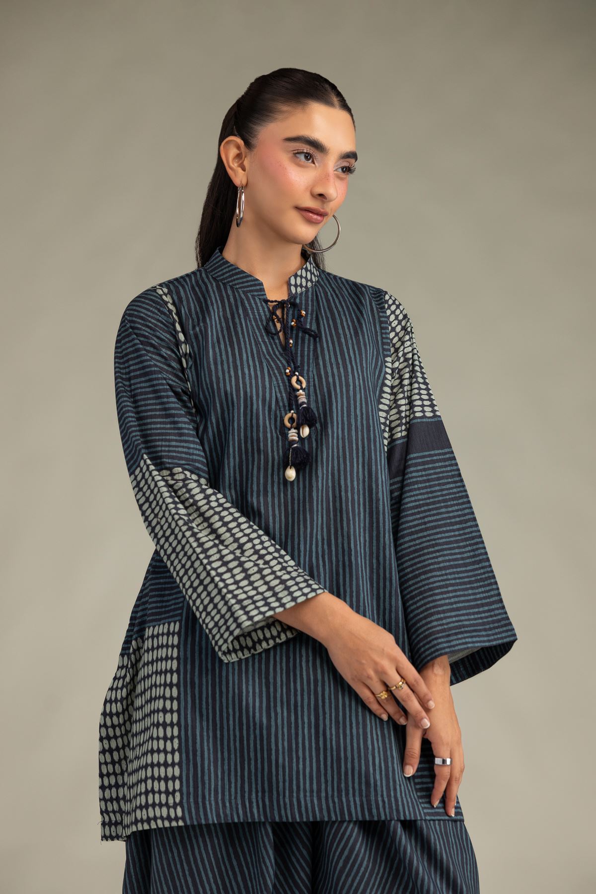 Printed Cambric Printed Cambric Kurta - 1-26-102-A-F-VG