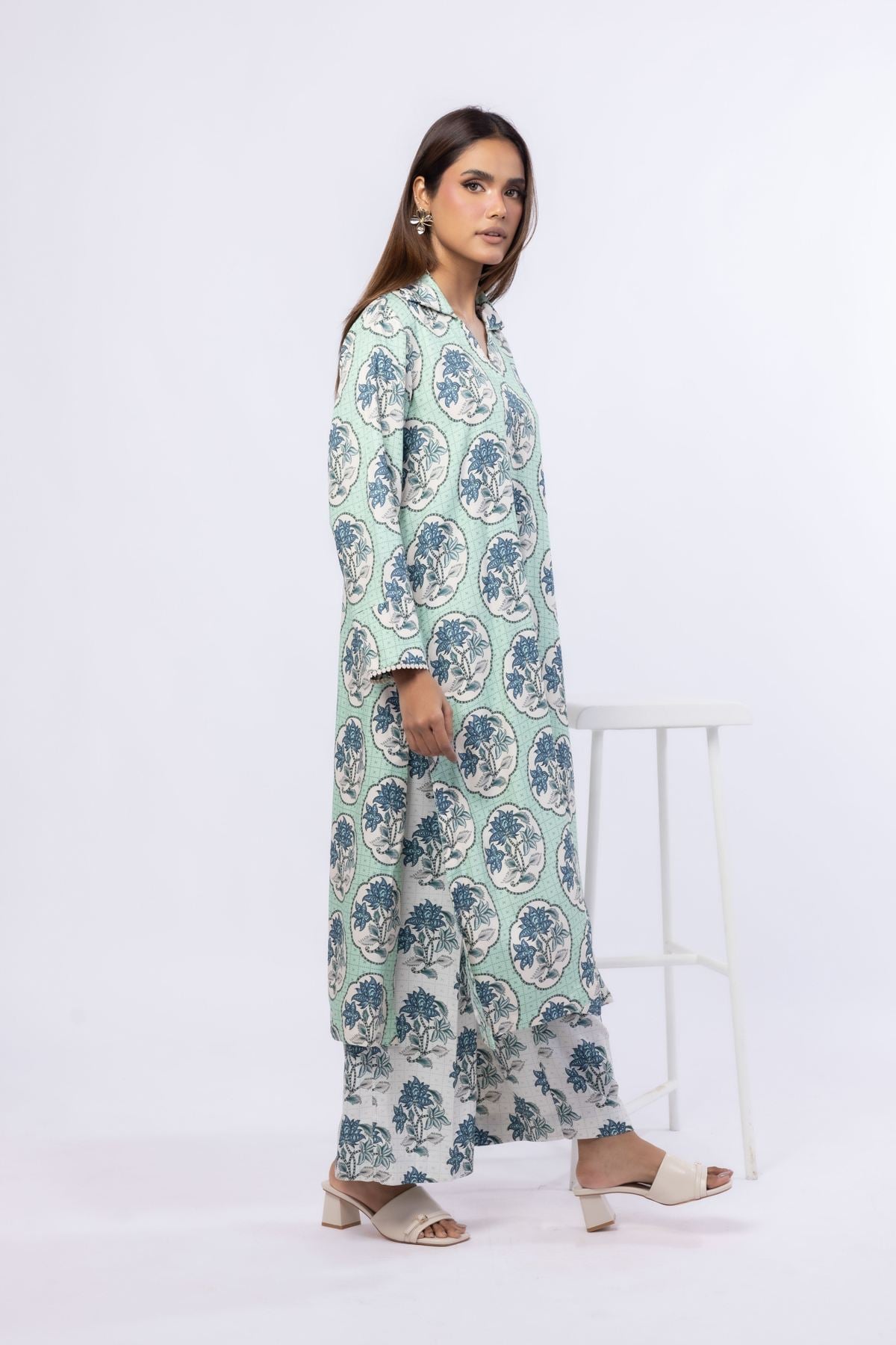 Printed Viscose Crepe Pants - 25-07-7E9-02TA-VG