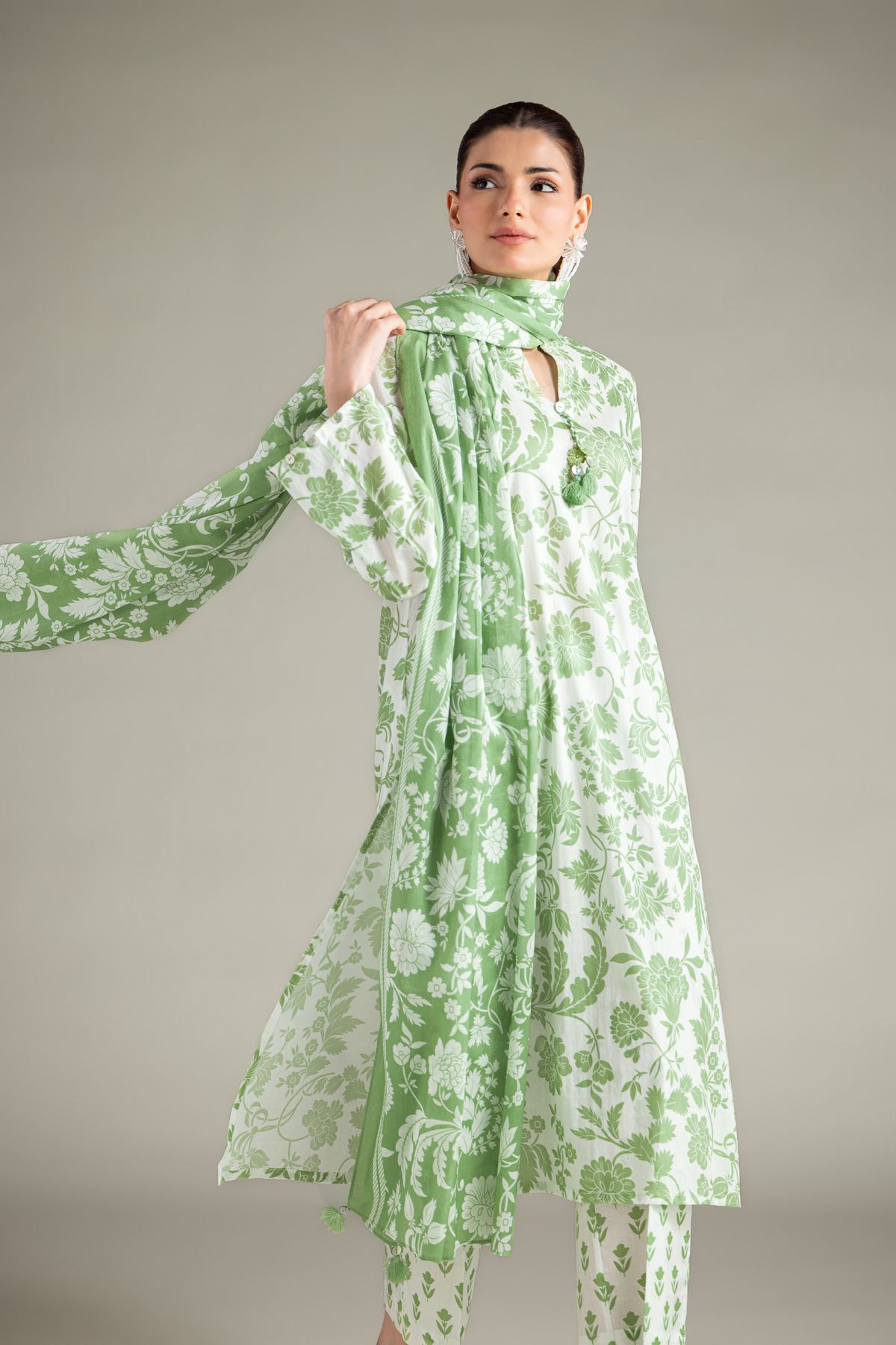 Printed Lawn Lawn Tailored 3-Piece - 1-26-209-A-F1-VG