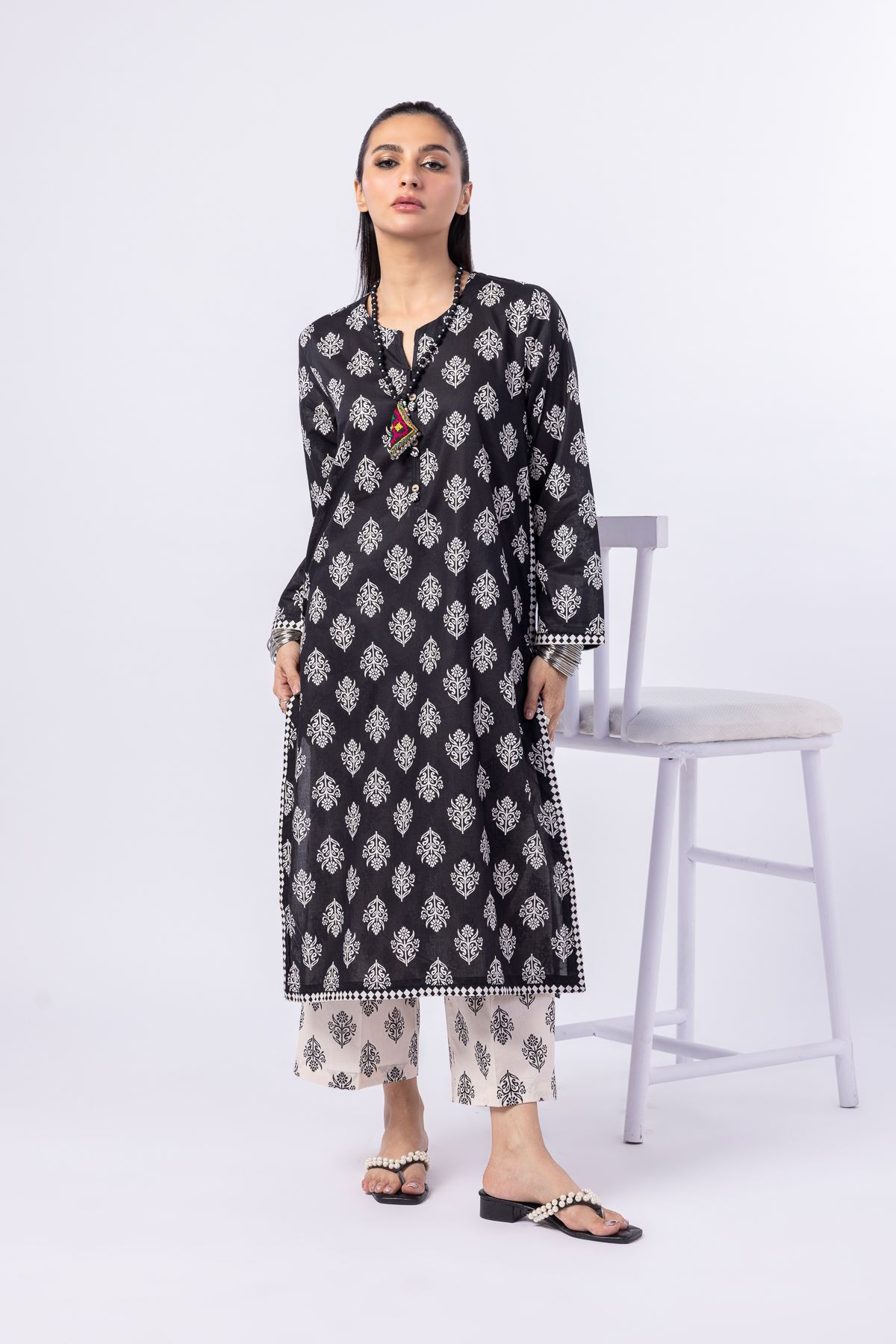 Printed Cambric Pants - 25-04E43-02BA-VG