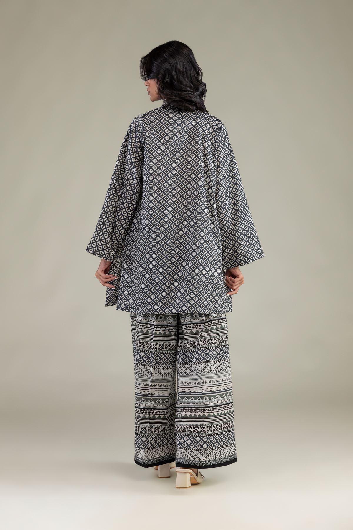 Printed Cambric Short Cambric Kurta - 1-26-216-B-J1-VG