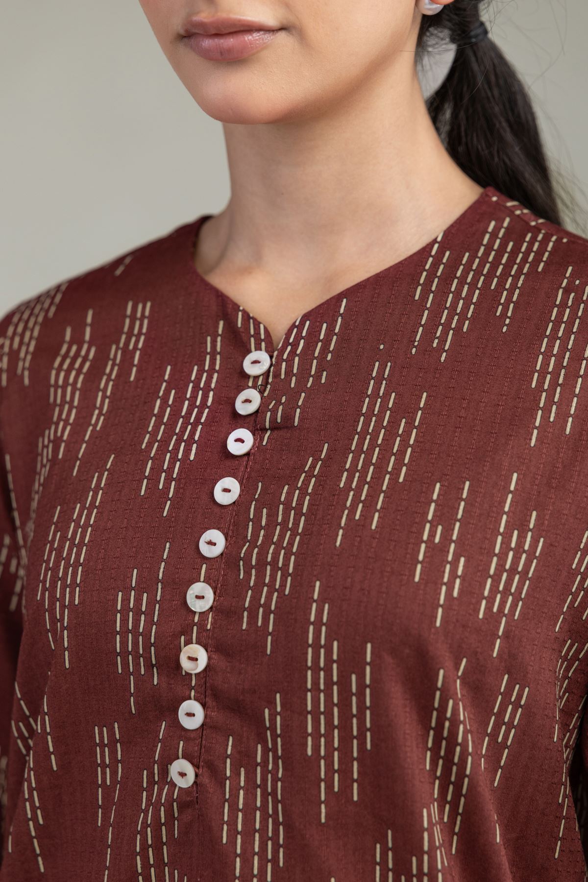 Printed Cotton Dobby Cotton Short Kurta - 1-26-212-A-J1-VG