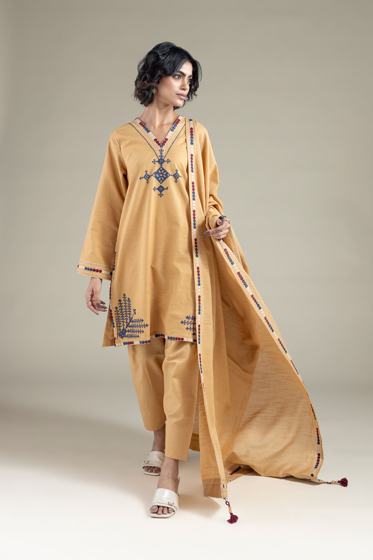 Dyed Khaddar Shalwar - 25-06-6E8-01TB-VG