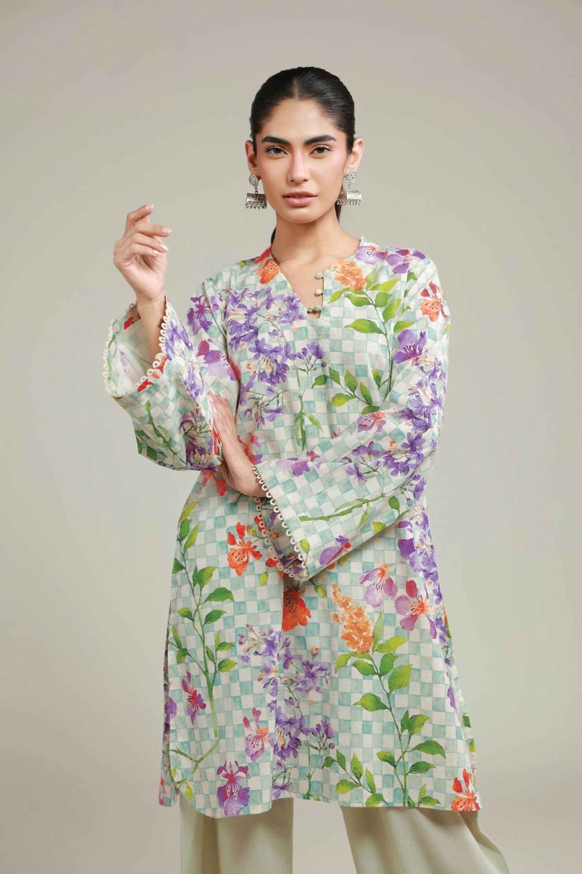 Printed Messuri Floral Tailored Set - 8-26-205-A-D1-VG