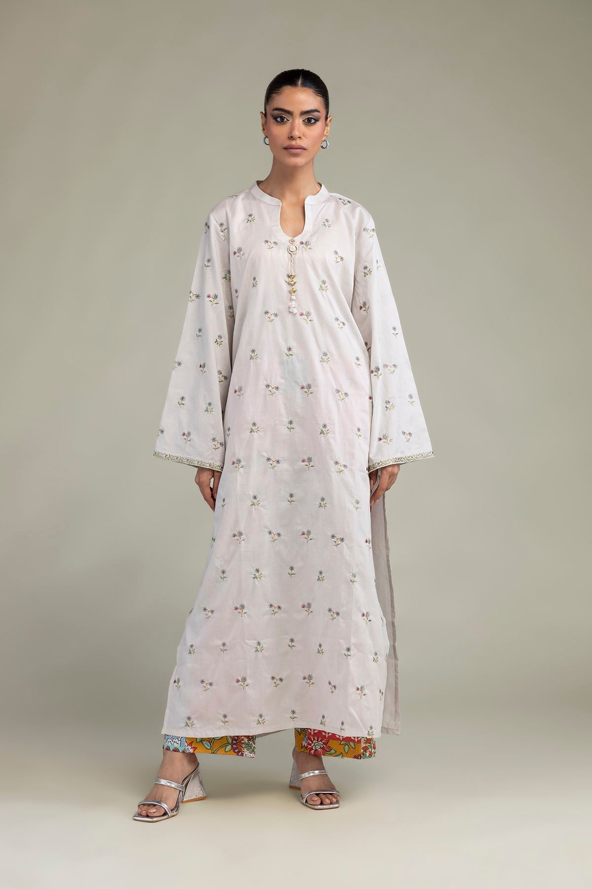 Embroidered Cambric Fabrics 2 Piece | Top and Bottom - A22-26-209FB1-VG
