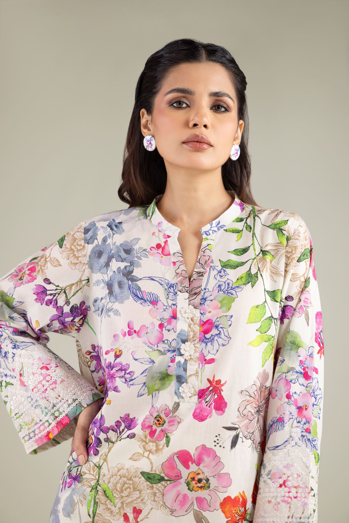 Embroidered Lawn 2-Piece Tailored Lawn - T-A11-26-114FD1-VG