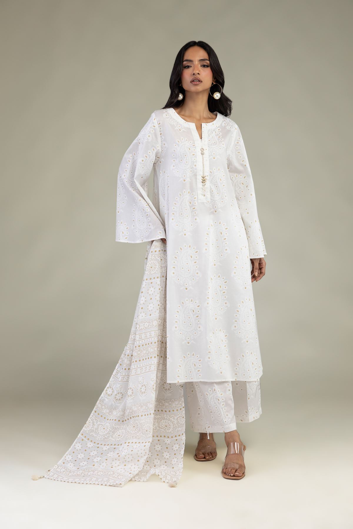 Printed Lawn Lawn Tailored Set - 1-26-102-A-F-VG