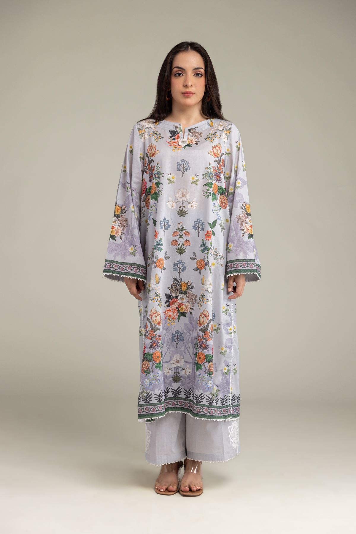 Embroidered Cambric Cambric Tailored 2-Piece - 1-26-250-B-H1-VG