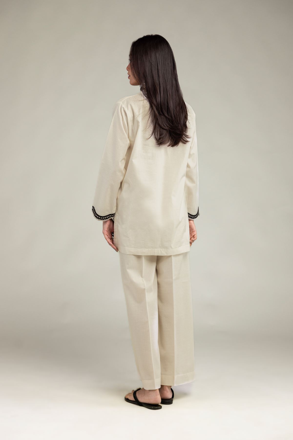 Embroidered Cotton Dobby Cotton Dobby Kurta - 1-26-225-A-C1-VG