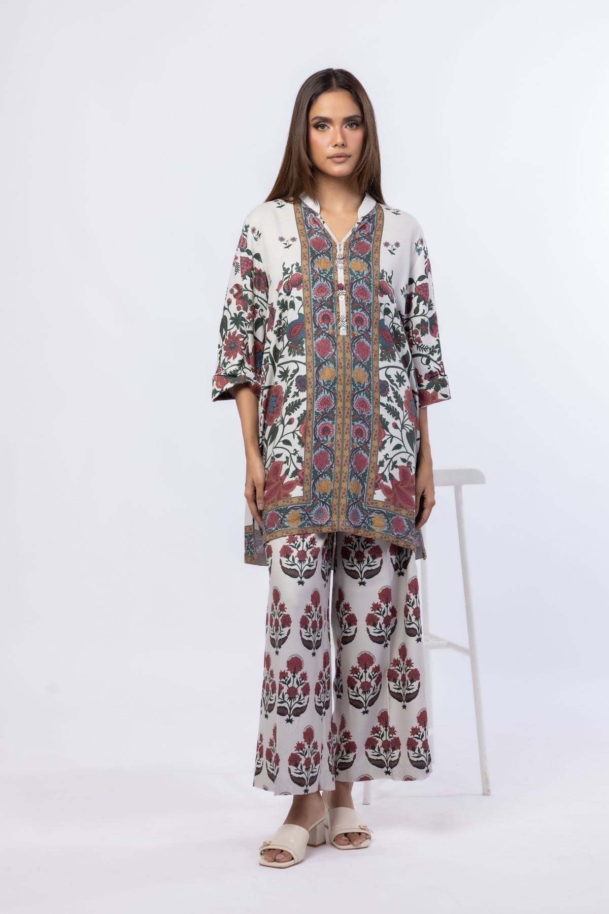 Printed Viscose Crepe Kurta - 25-07-7E9-02TA-VG