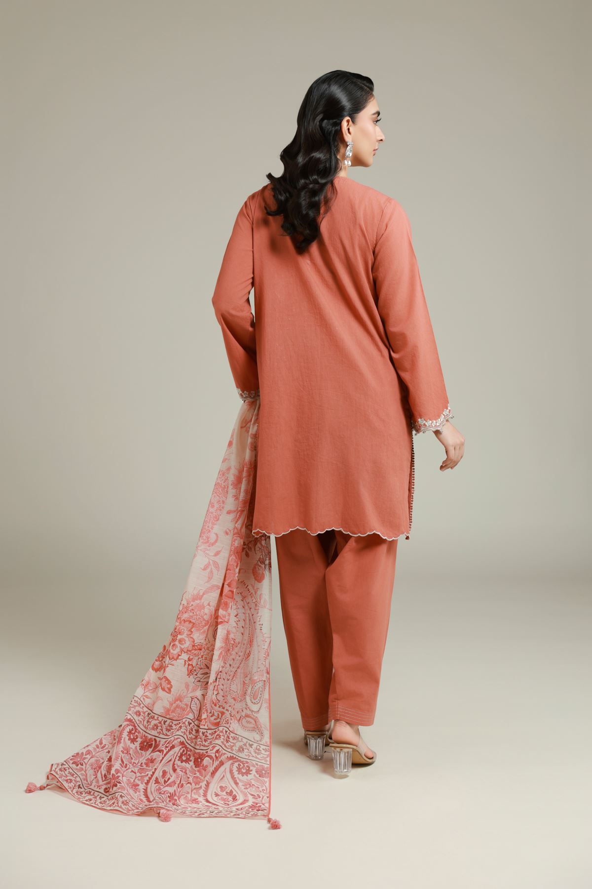 Embroidered Cambric Tailored 3 Piece - T-A33-26-109FI2-VG