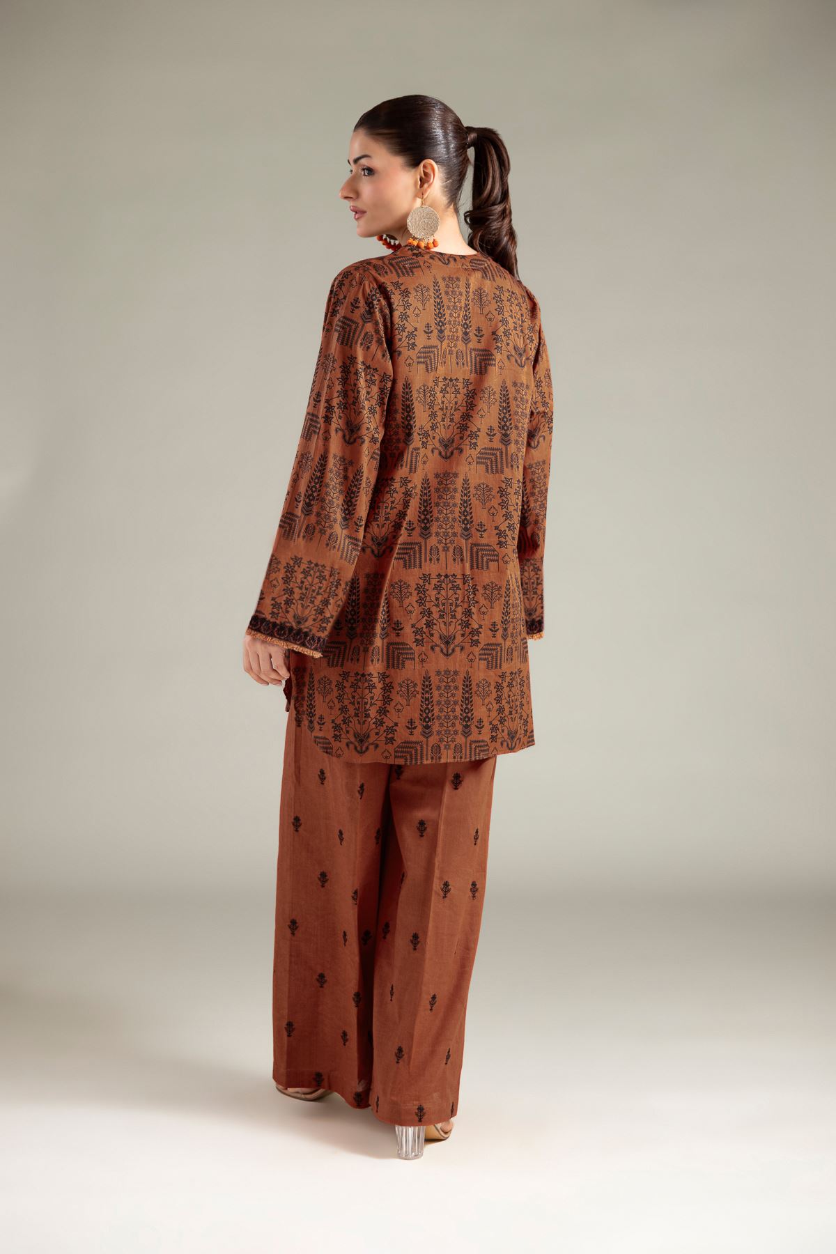 Embroidered Lawn Fabrics 2 Piece | Top and Bottom - A11-26-107FC1-VG