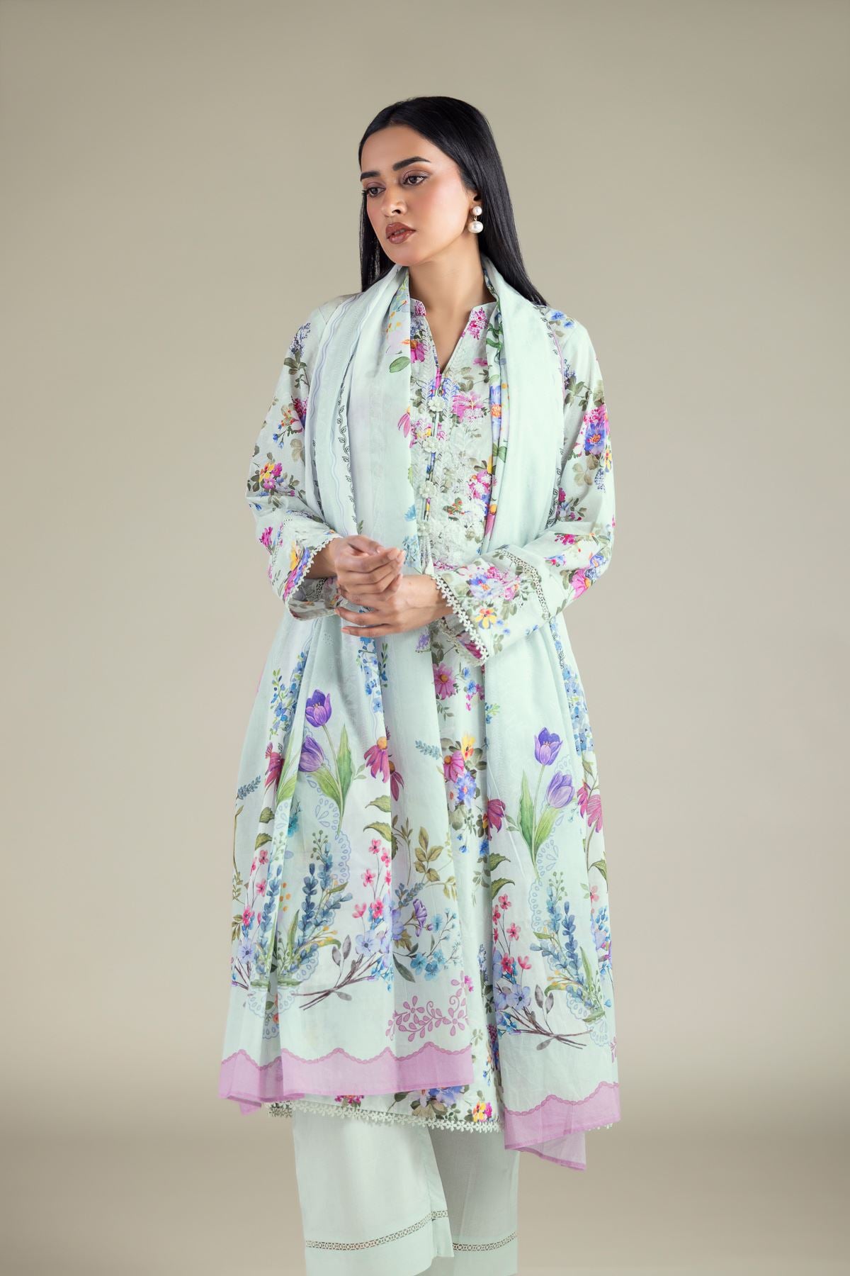 Embroidered Lawn 3-Piece Lawn Tailored - T-A11-26-114FF1-VG