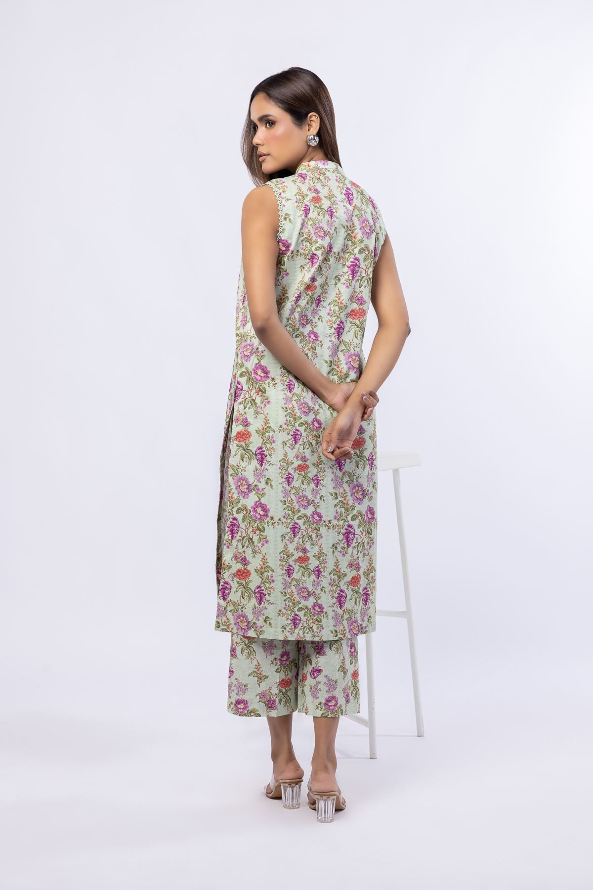 Printed Cotton Dobby Kurta - 25-04E48-07TA-VG