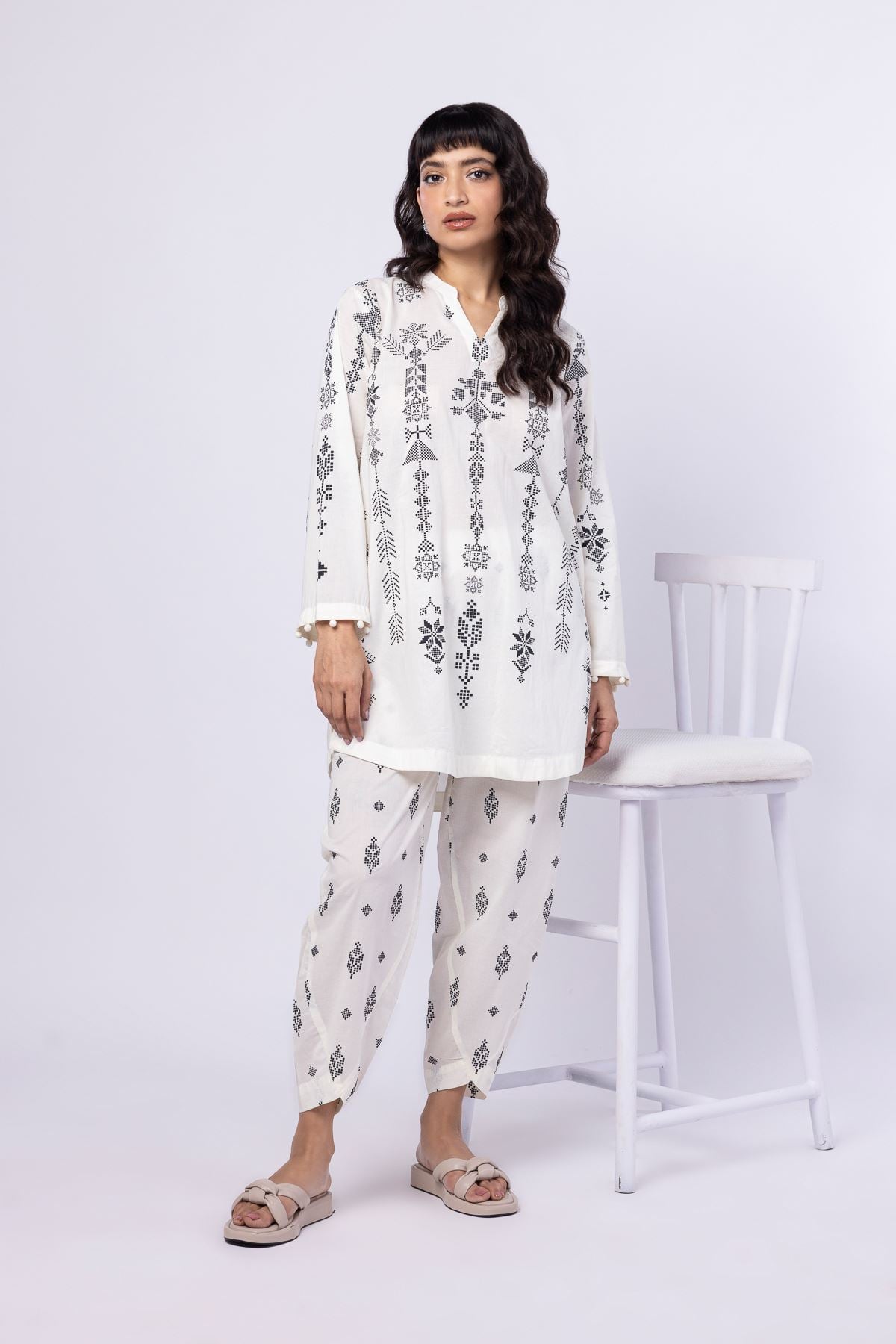 Printed Cambric Pants - 25-04E48-07TA-VG