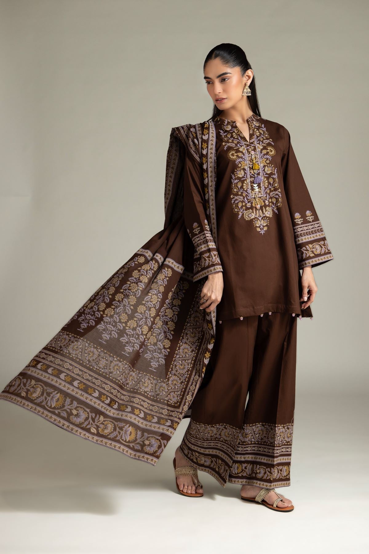 Cambric Kurta - 1-26-143-A-F-VG
