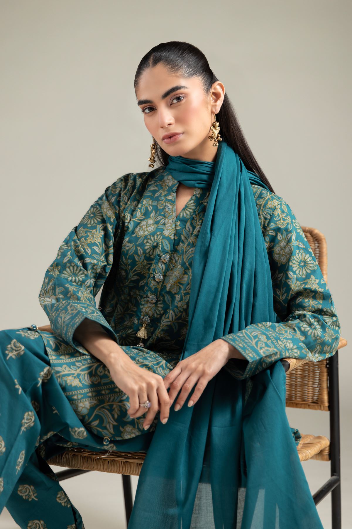 Cambric Kurta - 25-10-12E11-07TA-VG