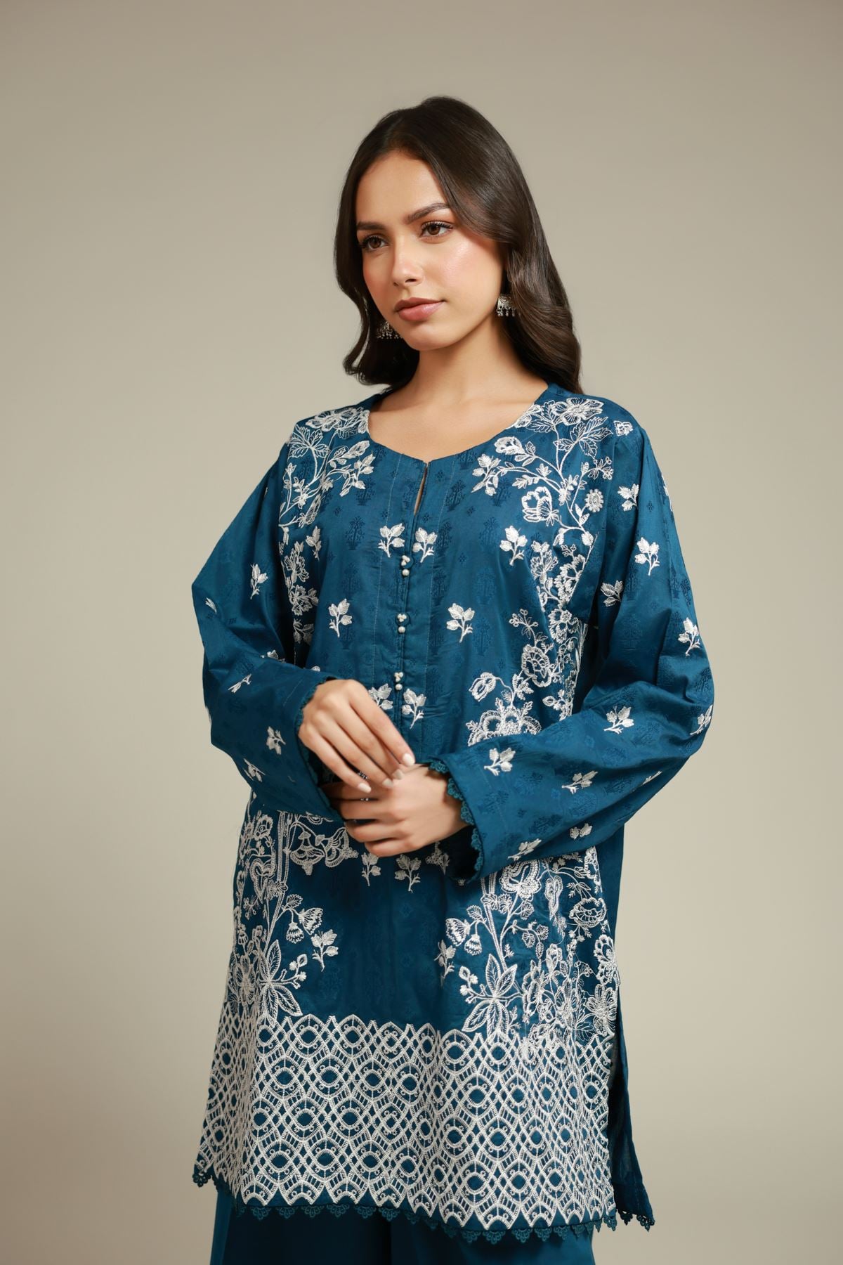 Embroidered Broshia Broshia 2 Piece Tailored - T-A112-26-109EJ1-VG