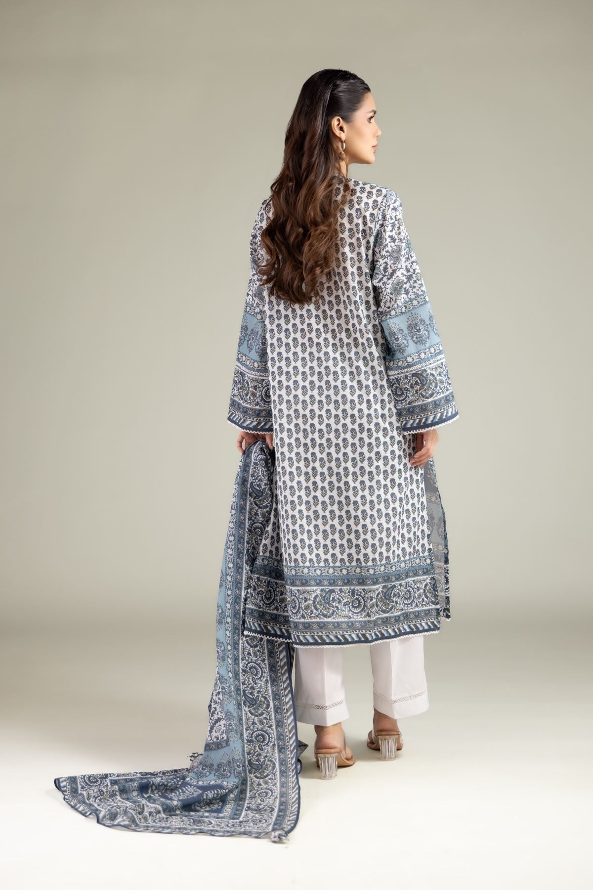 Printed Lawn Fabrics 3 Piece - CA02A-VG