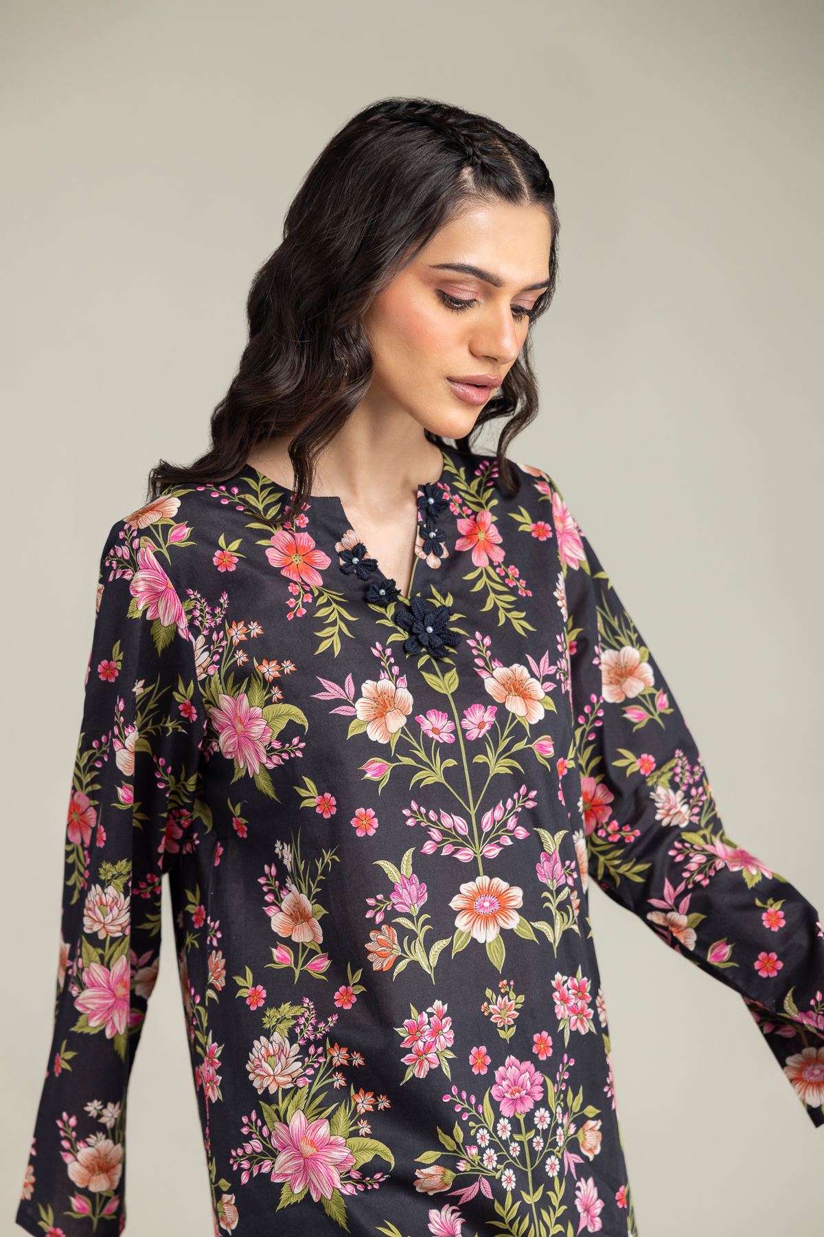 Printed Lawn Fabrics 2 Piece | Top and Bottom - A22-26-209FB1-VG