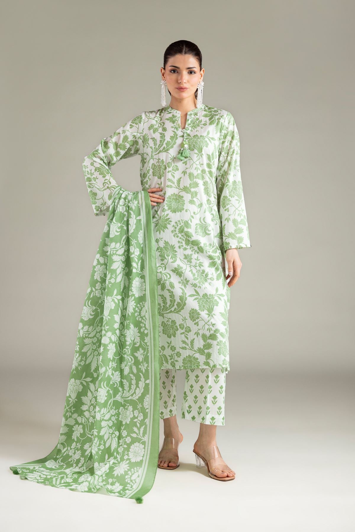 Printed Lawn Lawn Tailored 3-Piece - 1-26-209-A-F1-VG