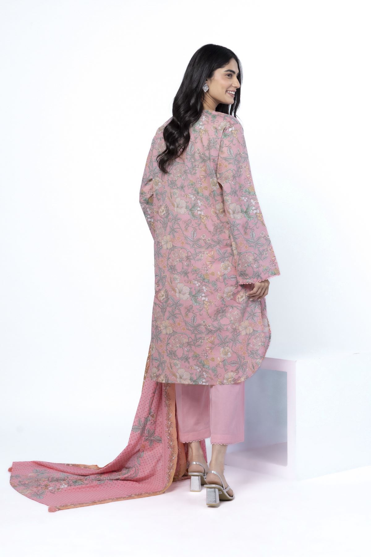Printed Lawn Fabrics 3 Piece - LKW45B-VG