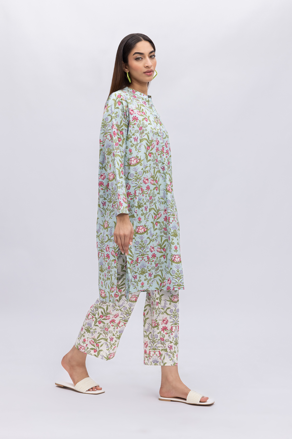 Printed Crosshatch Poplin Pants - 25-04E41-06BA-VG