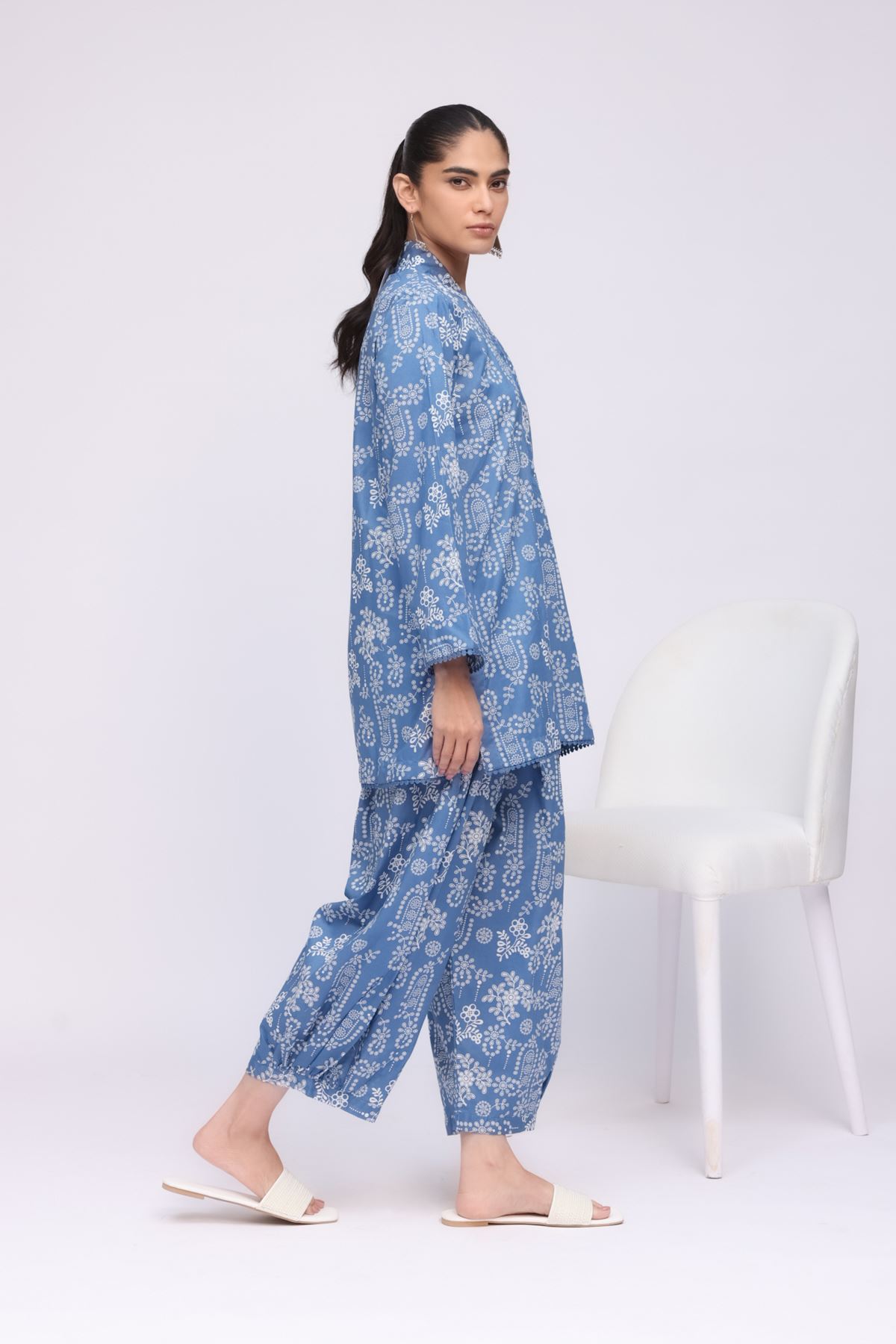 Printed Cambric Pants - 25-04EX11-03BA-VG
