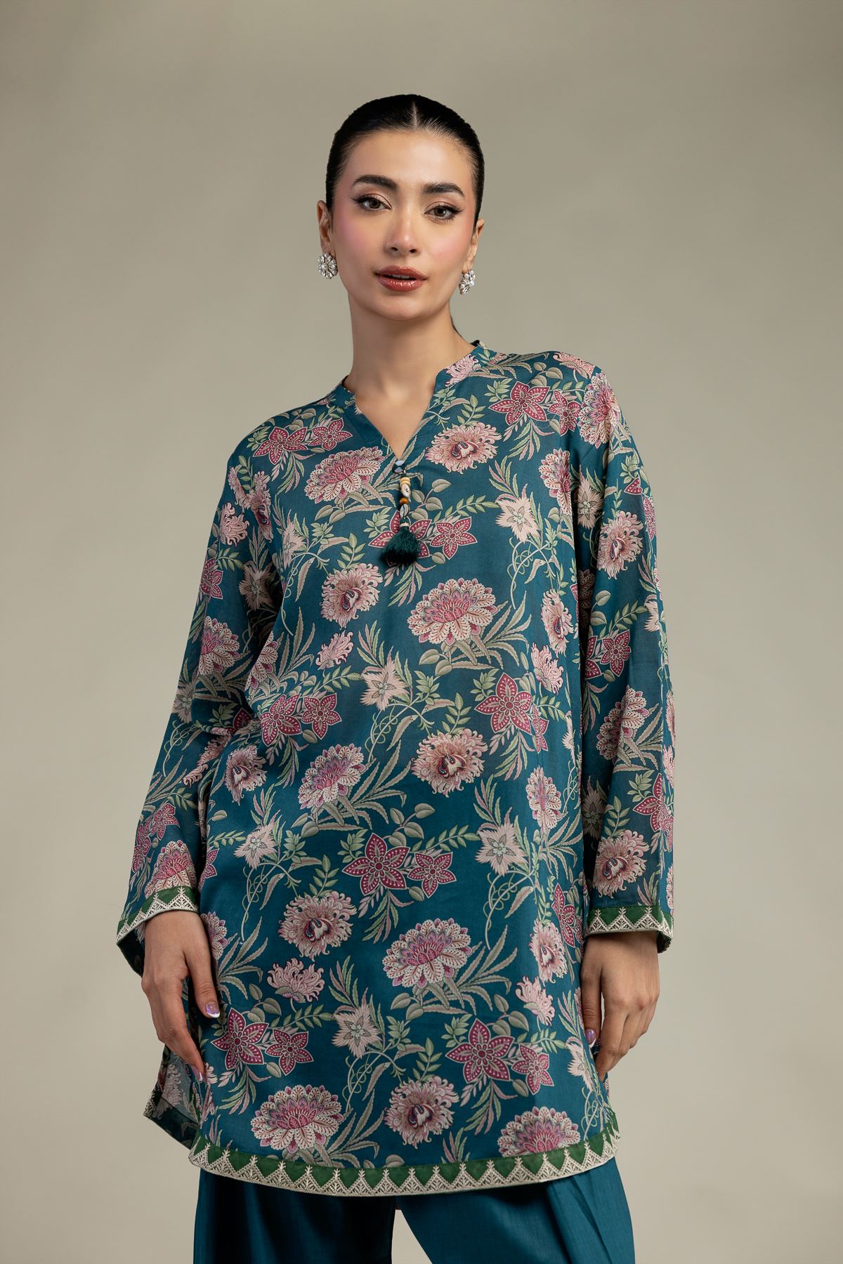 Embroidered Cambric Tailored 2-Piece Set - 1-26-102-A-F-VG
