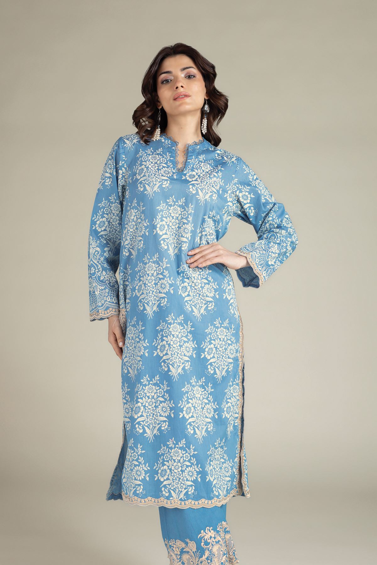 Printed Lawn Lawn Tailored Set - T-A113-26-110EB1-VG