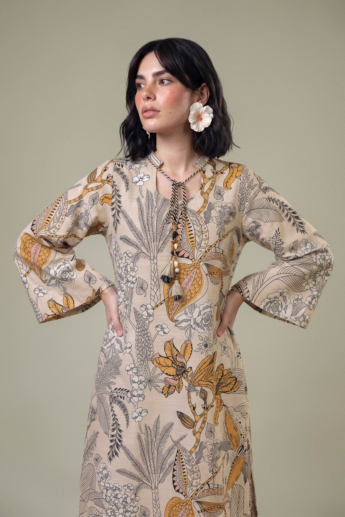 Printed Light Khaddar 2 Piece Tailored - 2-26-308-A-G1-VG