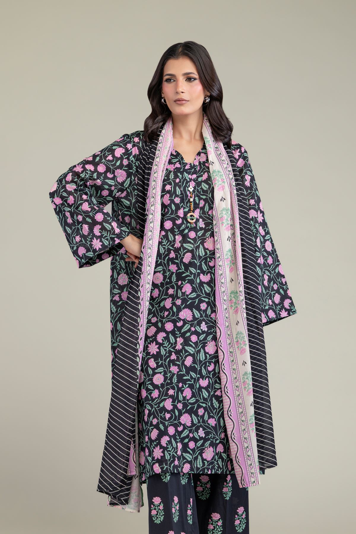 Printed Lawn Tailored Lawn 3-Piece - T-A11-26-206FI2-VG