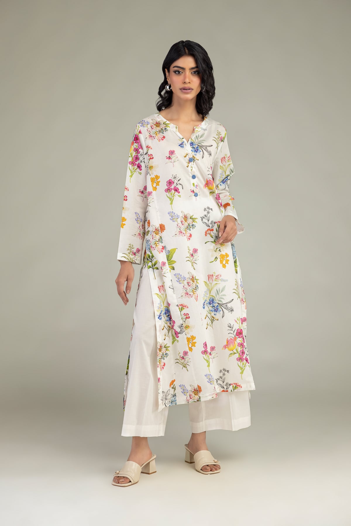 Embroidered Cambric Cambric Pants - 1-26-240-A-F2-VG