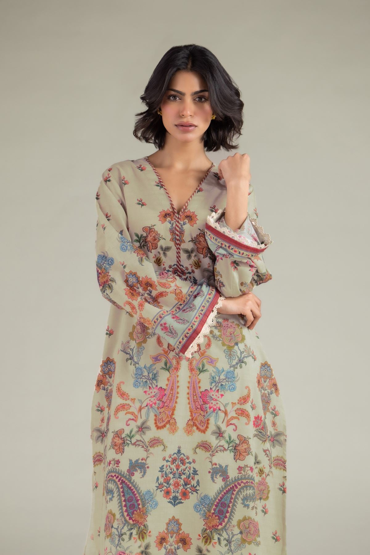 Printed Mesuri Tailored 2-Piece Set - T-A22-26-202FJ1-VG