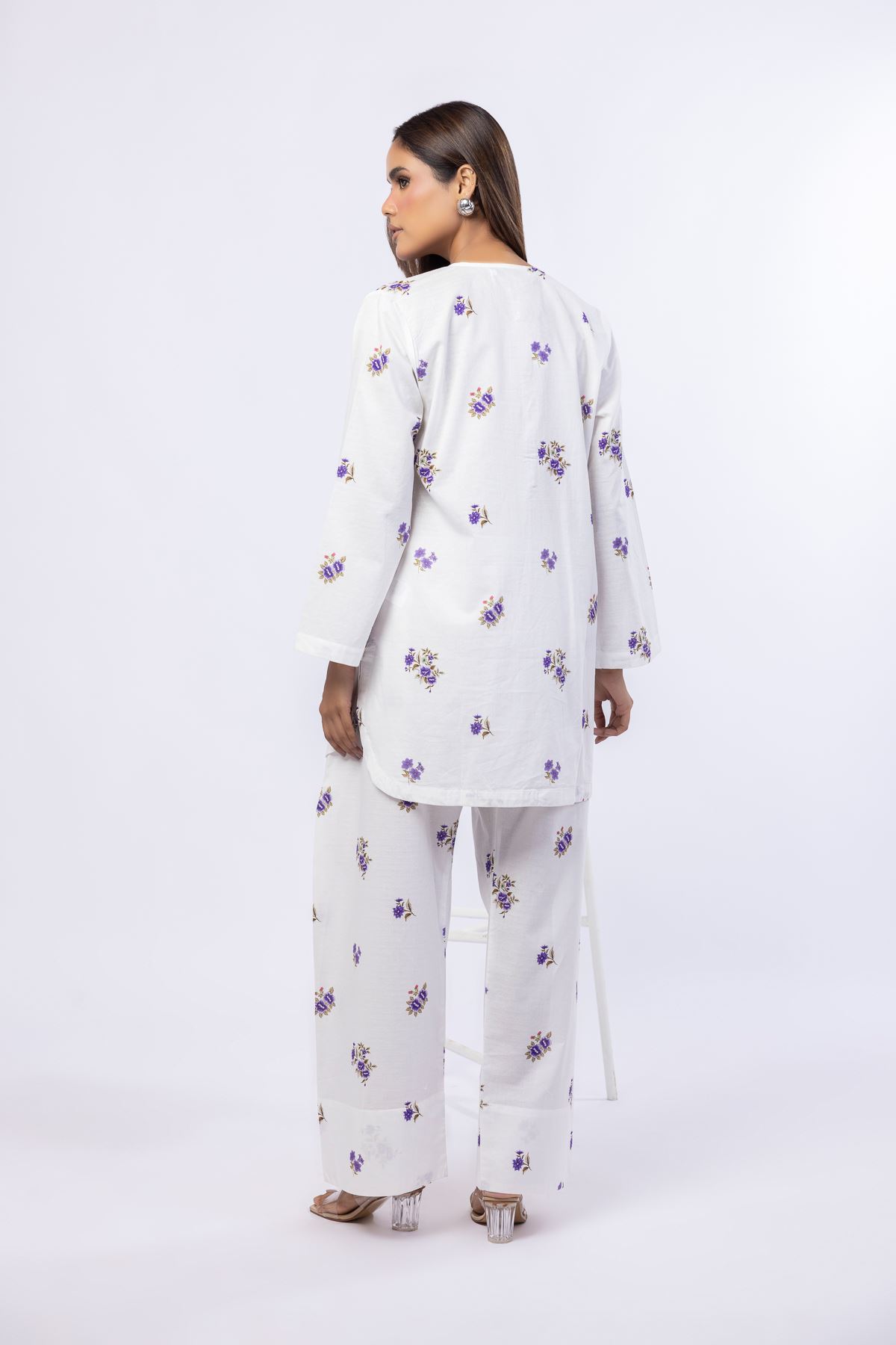 Printed Cotton Dobby Kurta - 25-08-8E6-02TA-VG