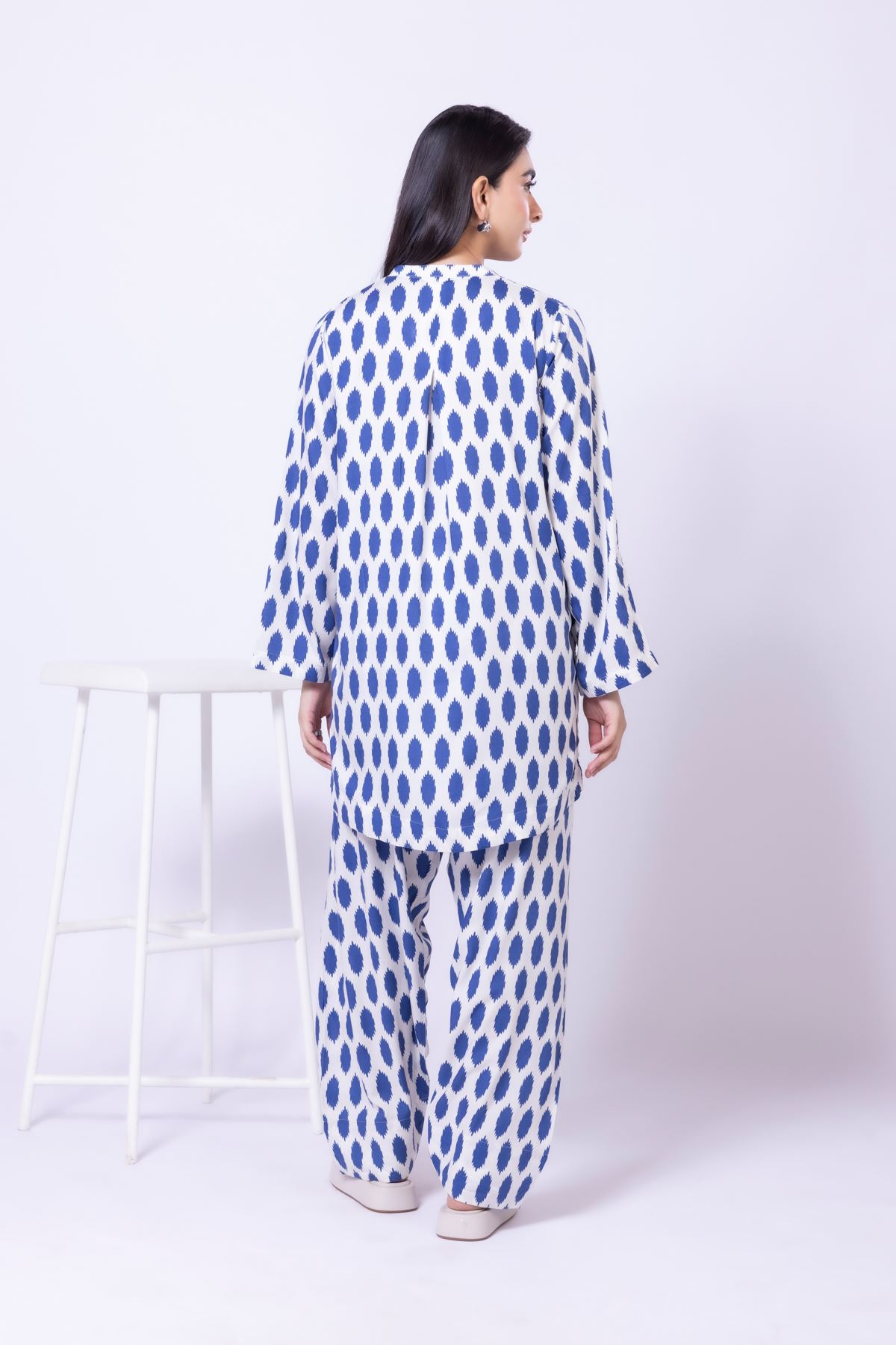 Printed Viscose Silk Kurta - 25-09-10E1-03TA-VG
