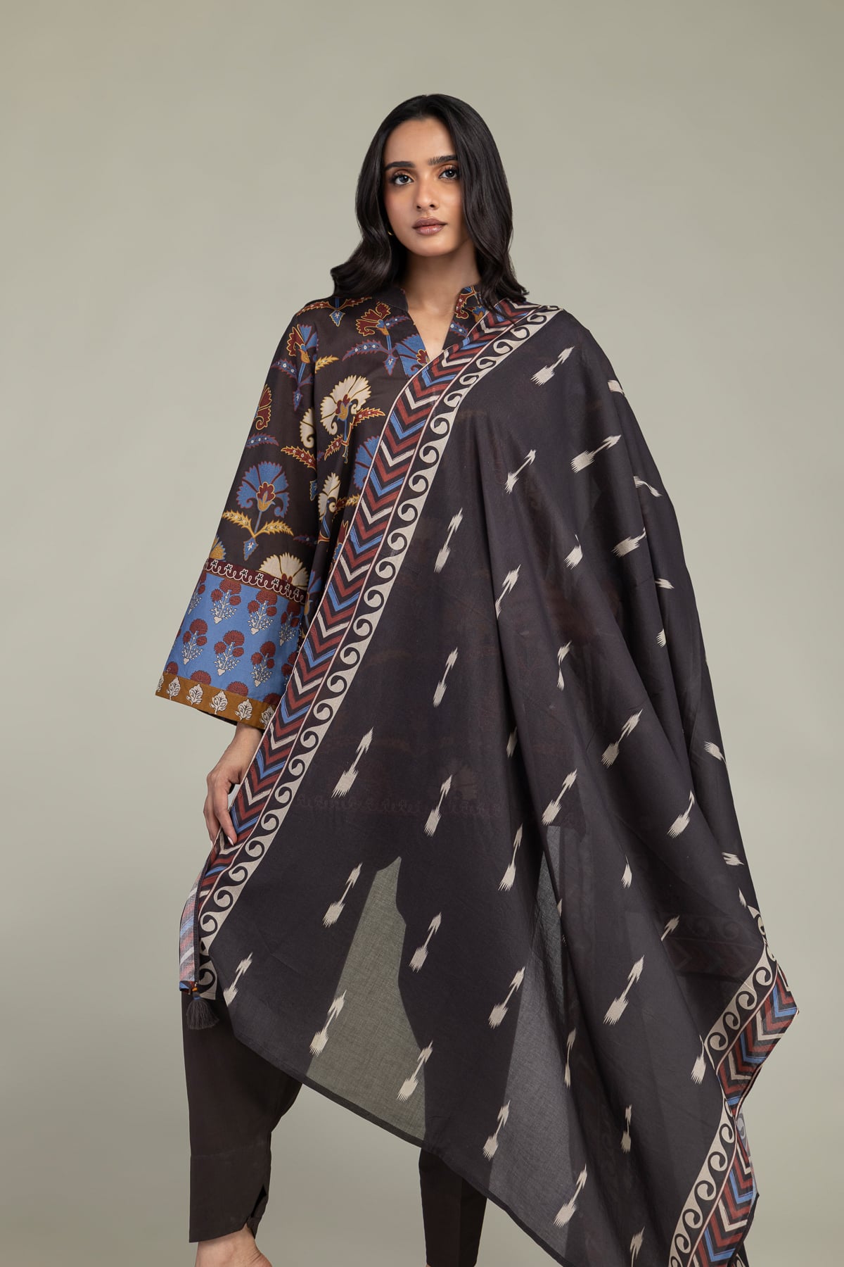 Printed Lawn Printed Lawn Dupatta - 1-26-303-C-B1-VG