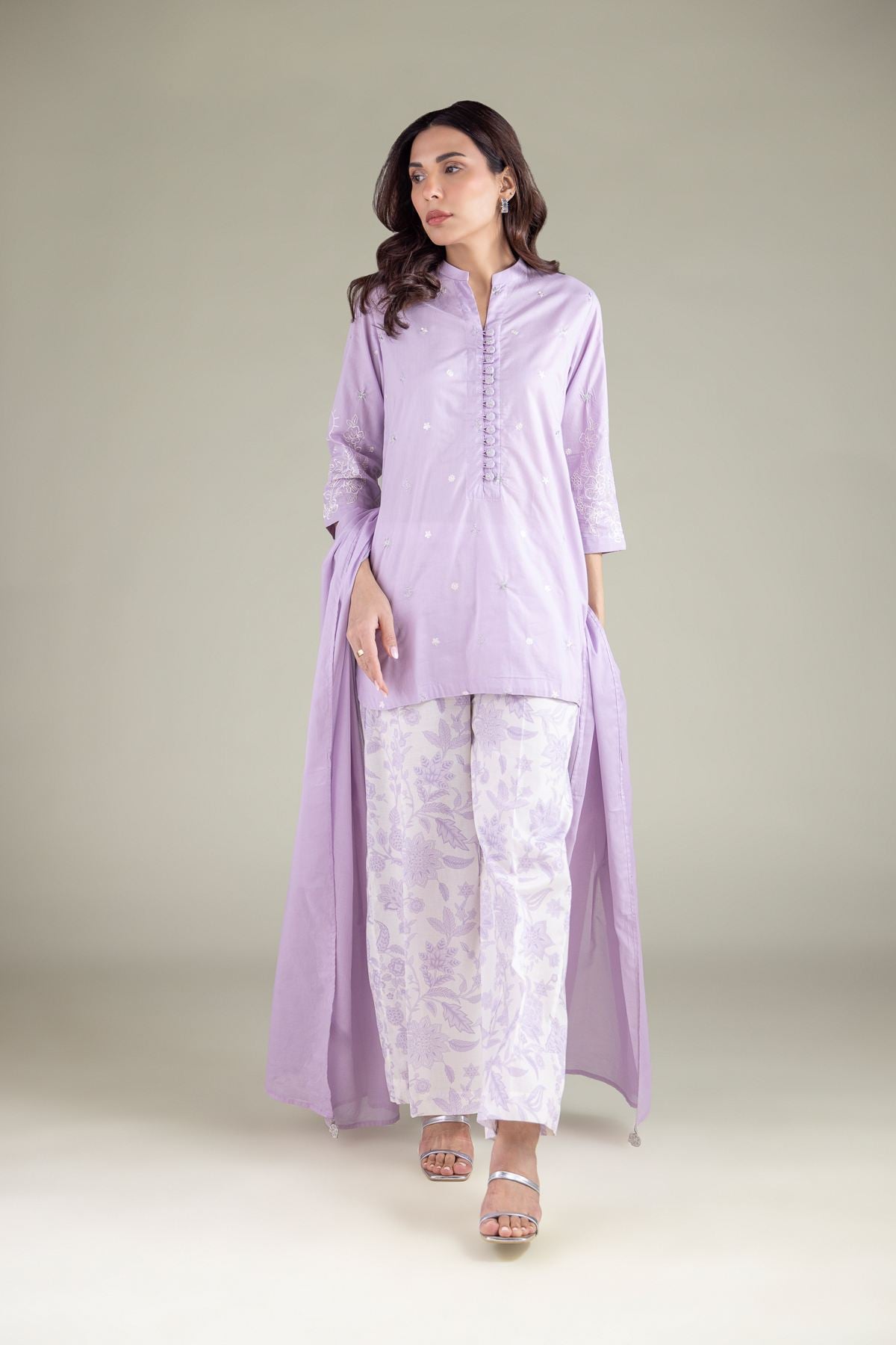 Embroidered Cambric Pants - 1-26-127-C-G-VG
