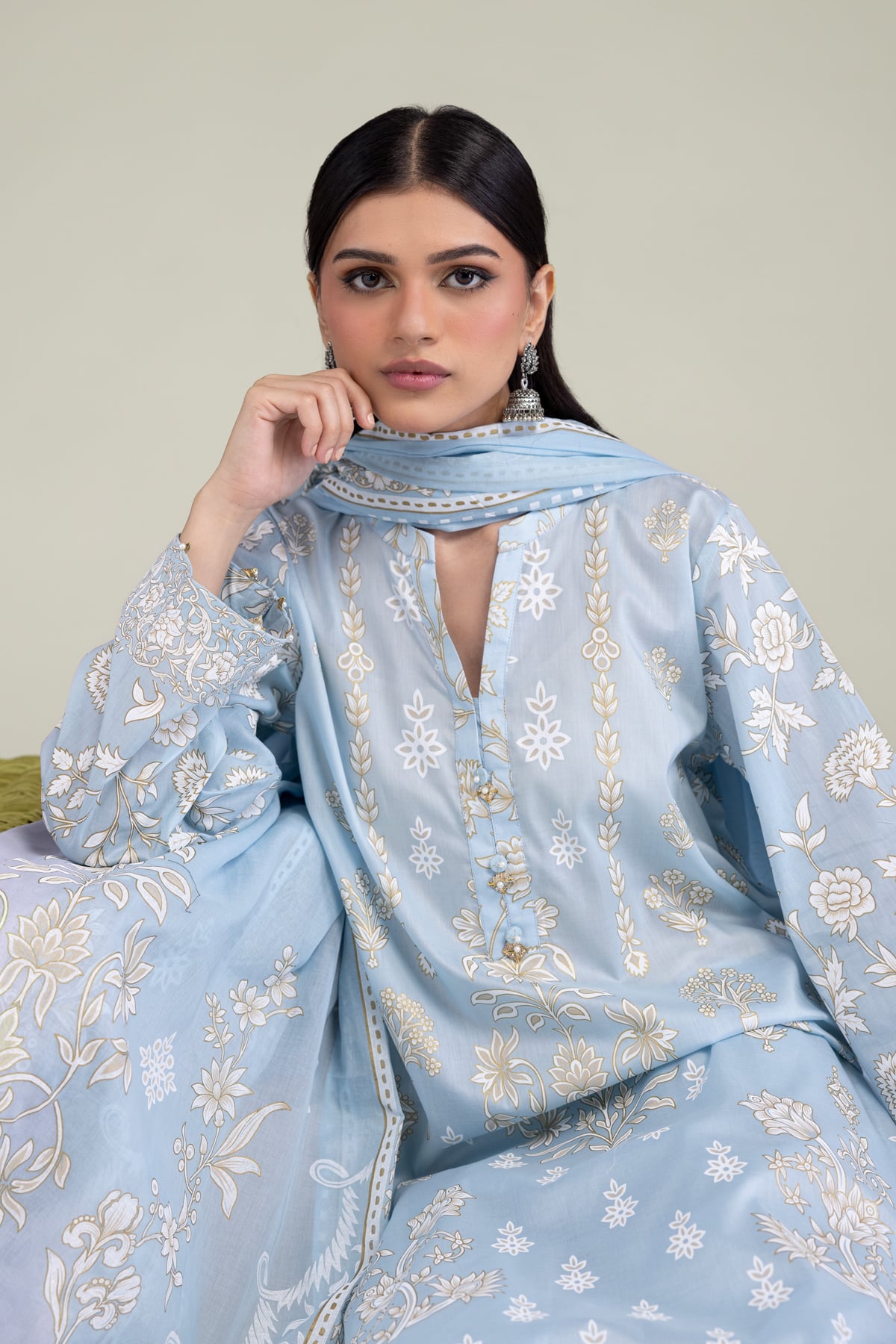 Printed Lawn Tailored 3-Piece Lawn - T-A11-26-118FI2-VG