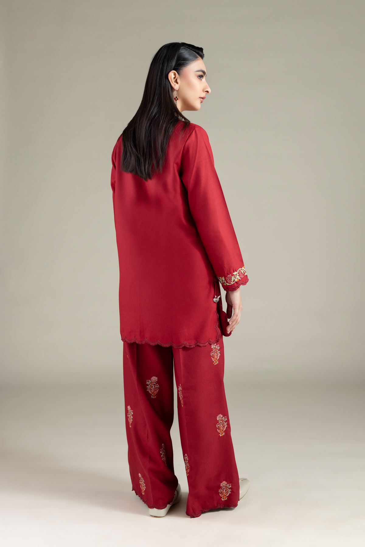 Embroidered Heavy Blended Viscose Kurta - 25-10-12E9-02TA-VG