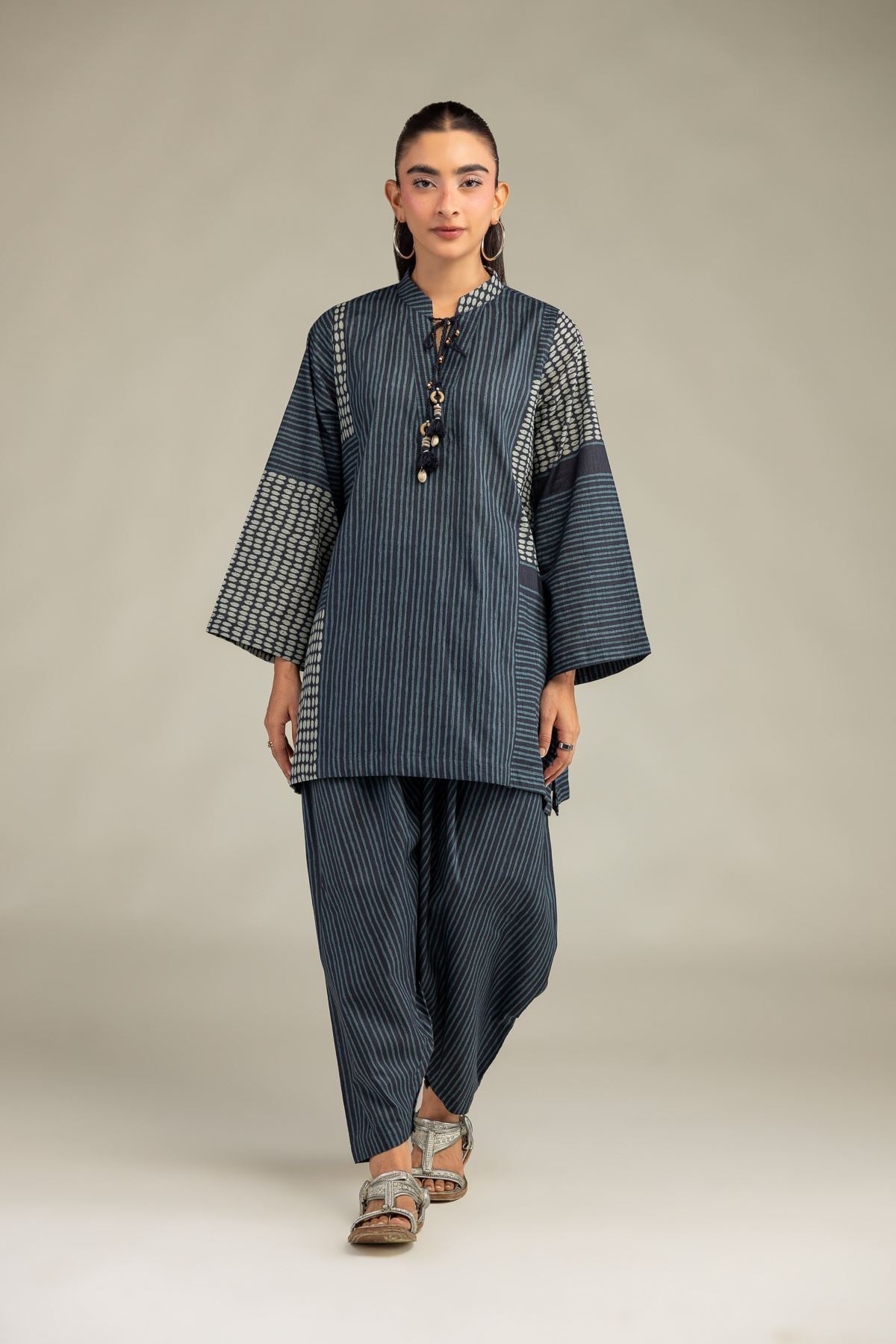 Printed Cambric Printed Cambric Shalwar - 1-26-102-A-F-VG