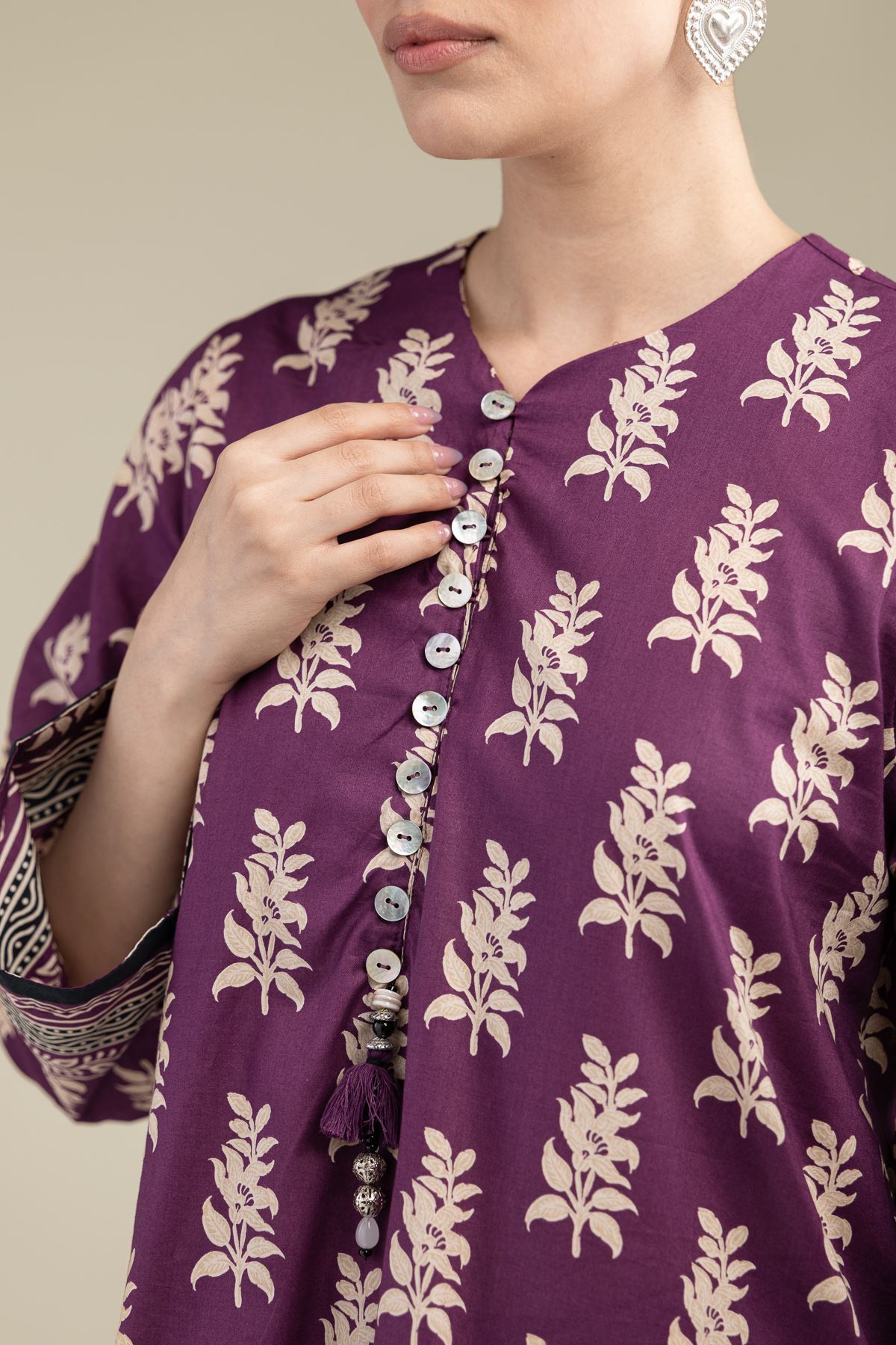 Printed Cambric Short Cambric Kurta - 1-26-238-A-J1-VG