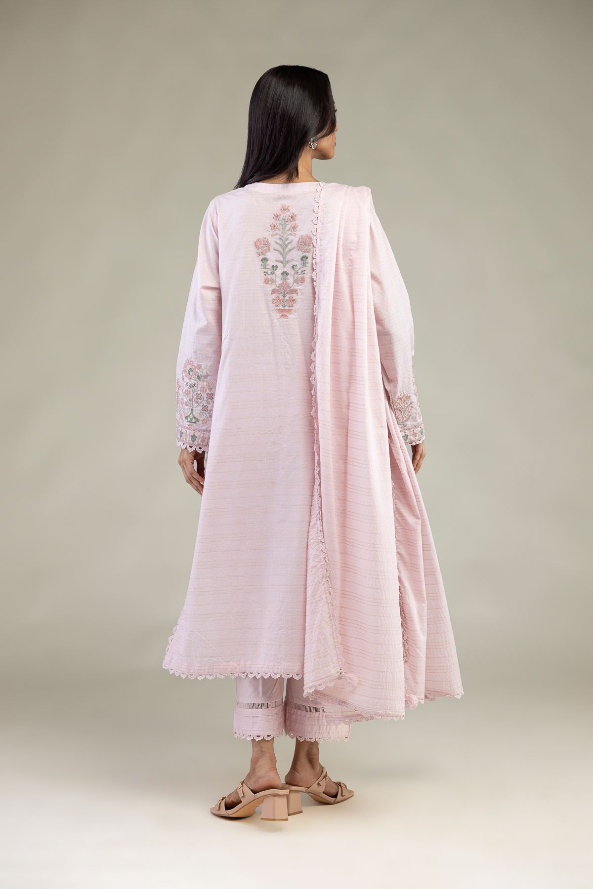 Embroidered Messuri Dobby 3-Piece Tailored Set - 1-26-102-A-F-VG
