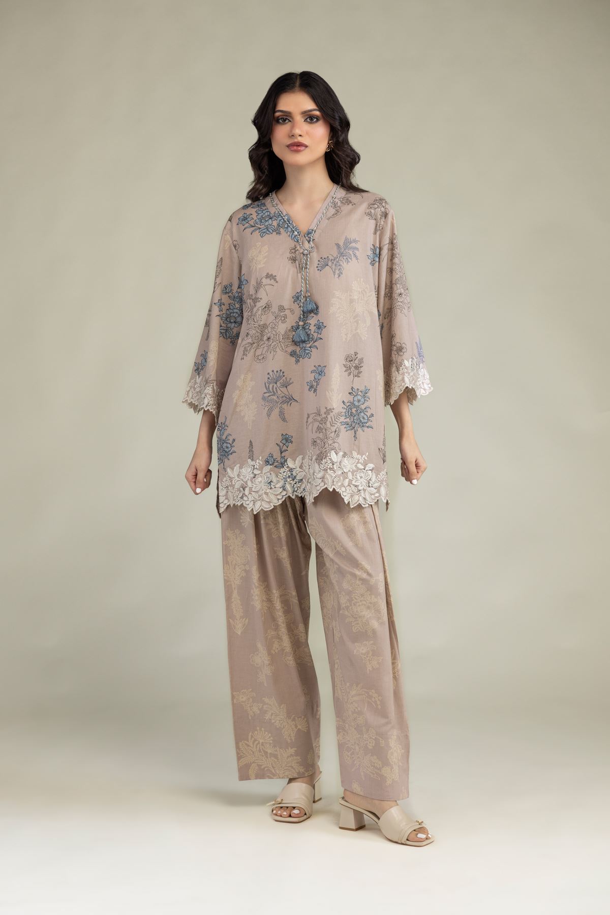 Embroidered Lawn Short Lawn Kurta - 1-26-250-B-H1-VG