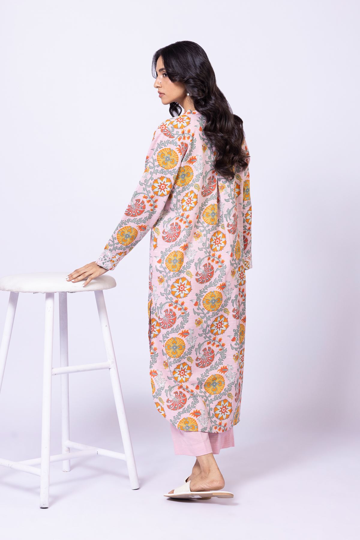 Embroidered Khaddar Kurta - OTD4-EX28-04TA-VG