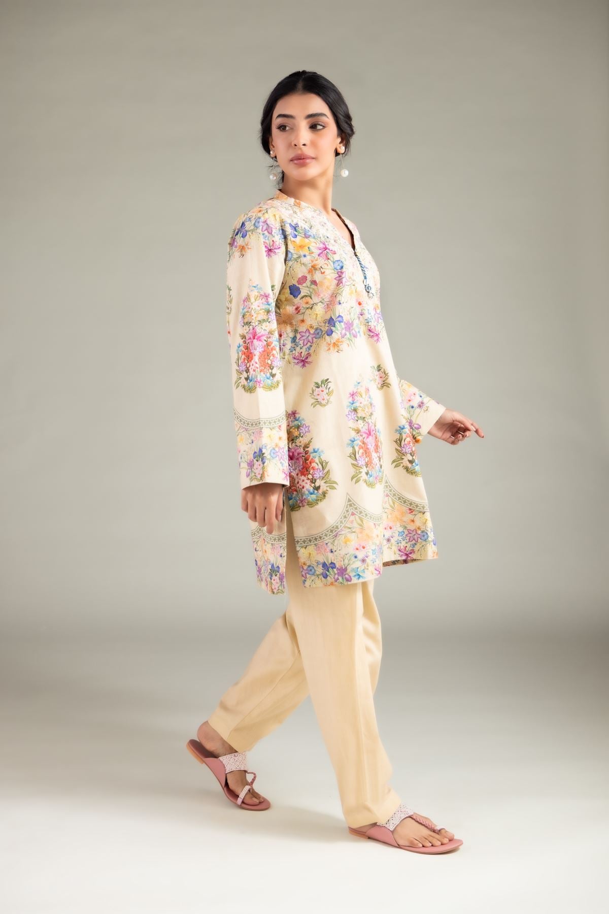 Dyed Textured Lawn Shalwar - 1-26-123-A-D-VG