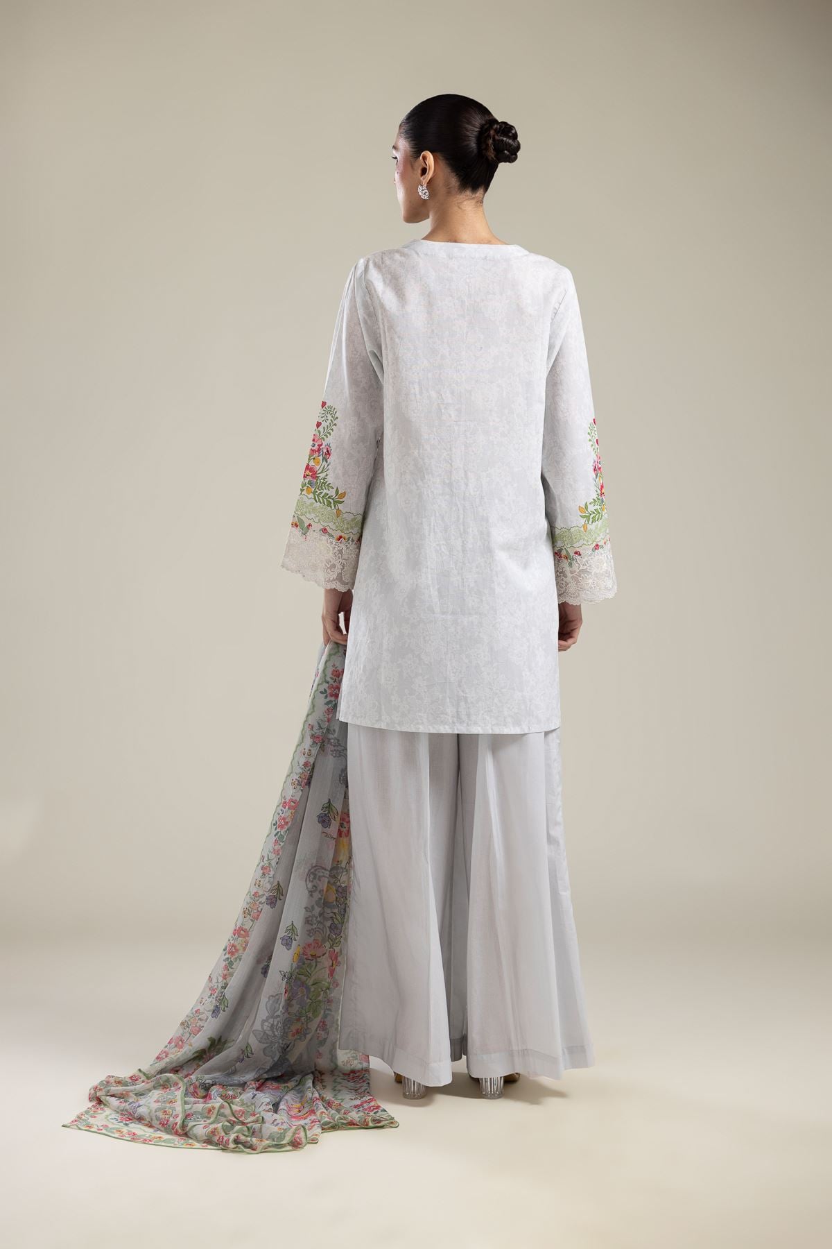 Embroidered Cambric Tailored 3-Piece Set - T-A22-26-110FG1-VG