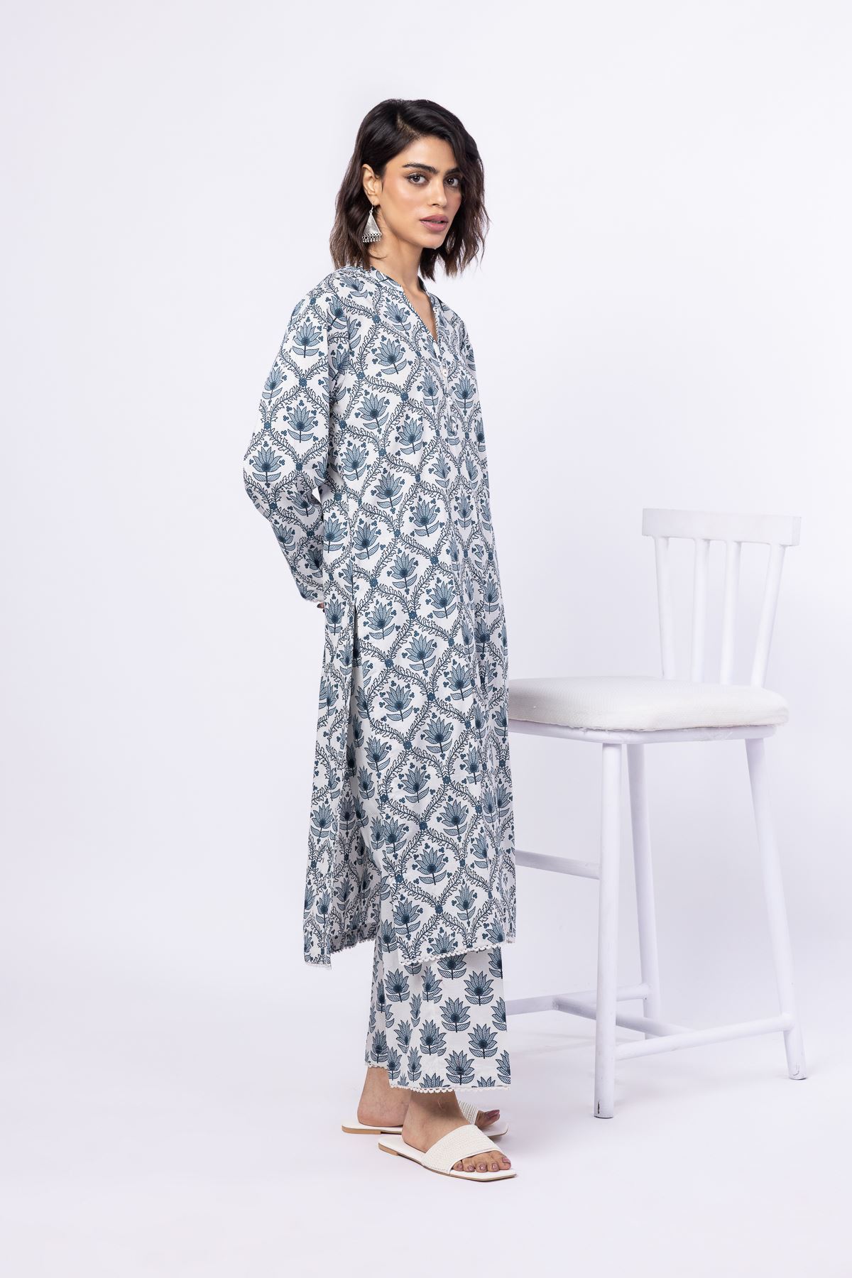 Printed Cambric Pants - 25-04EX14-05BA-VG